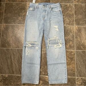 LEVI'S PREMIUM 501 90'S DISTRESSED JEANS SZ 28X30